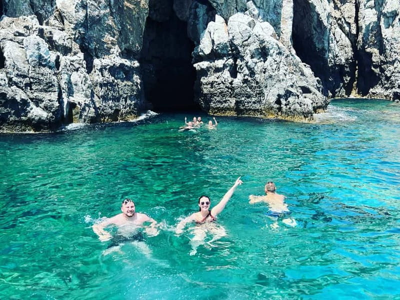 Rhodes: RIB Cruise with Drinks and 4 Swim Stops - Traganou’s Gravel + Rocky Caverns: A More Rugged Water Stop