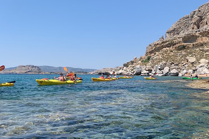 Rhodes Sea Kayaking Adventure small groups incl.Transfer & snack - Price and Value: What $113.96 Buys You