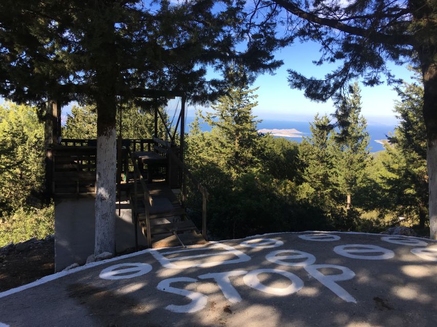 Rhodes South Safari: Mountains & Local Flavors - Koufou Forest viewpoint (Jacob’s Canyon): where the Aegean shows up hard