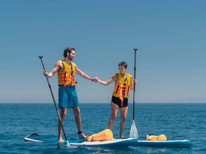 Rhodes: Stegna Beach Stand Up Paddleboarding Lesson - The Swim Break: When You Can Just Enjoy the Water