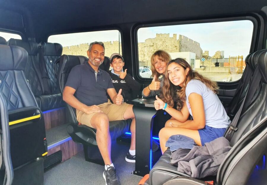 Rhodes Town and Lindos: Private Minibus Tour - Mount Smith: Acropolis of Rhodes and Temple of Apollo viewpoint