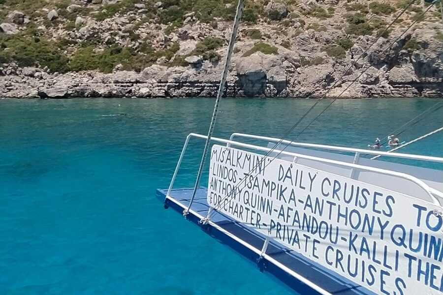 Rhodes Town: Anthony Quinn, Kalithea & Afandou Boat Cruise - Setting Sail from Mandraki Harbor and Finding the Alkmini