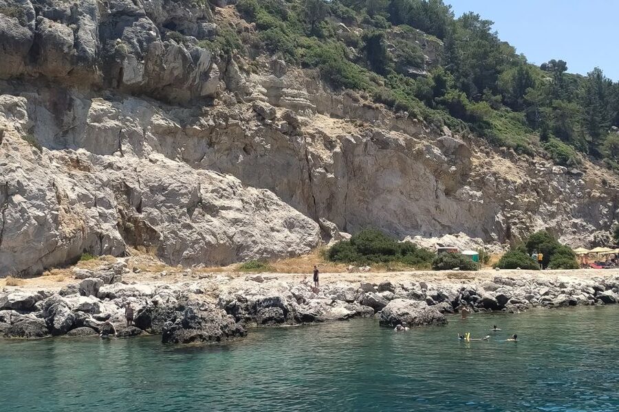 Rhodes Town: Anthony Quinn, Kalithea & Afandou Boat Cruise - Kallithea Springs: snorkeling where you might actually spot sea life
