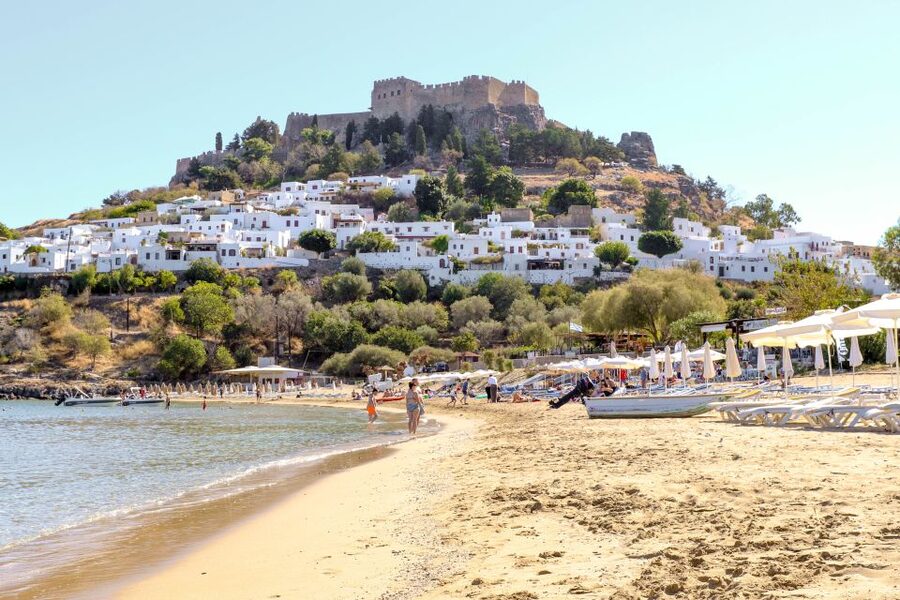 Rhodes Town: Scenic Cruise to Lindos with Swim Stops - Tsambika Bay snorkeling: the second swim stop that closes the loop