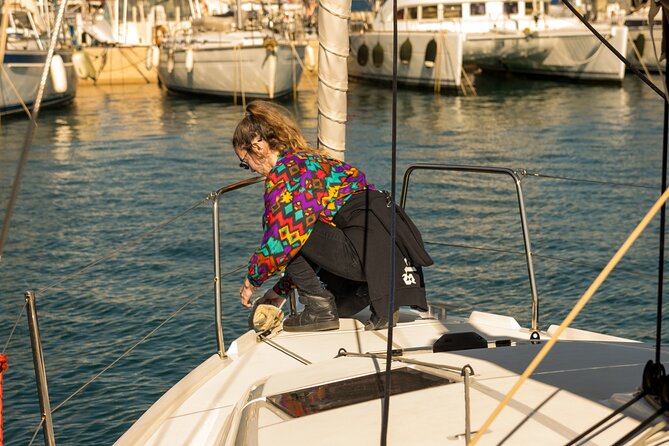 Sailing Private Cruises in Northwest Rhodos Coastline - The return sail: about an hour of straight-up sea time