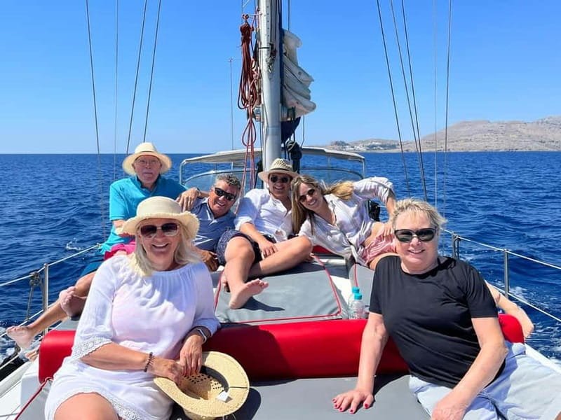 Sailing tour around Lindos with food and drinks - Meeting on the Jetty Near Pallas Beach