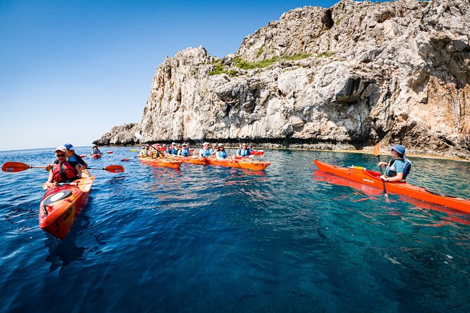 Sea Kayaking Tour - Red Sand Beach (South Pirates Route) - Red Sand Beach time: snorkeling, swimming, and the Greek picnic you’ll feel
