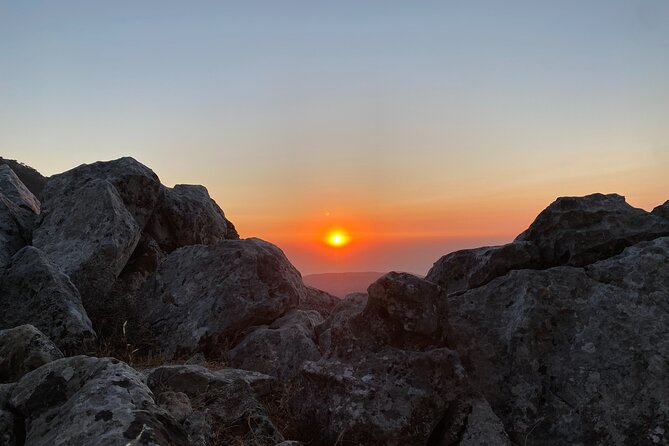 Small Group Sunset Hiking from Salakos to Profitis Ilias - Sunset from above Rhodes: what the trail is really like