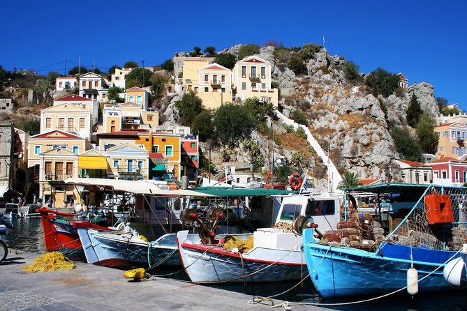 Symi Island from Rhodes with transfers from Ialysos and Ixia - Mandraki, the Colossus view, and getting your bearings fast