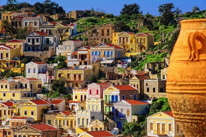 Symi island & Panormitis Monastery Self-Guided Tour - Symi town in 3.5 hours: red-tile roofs and balcony photos