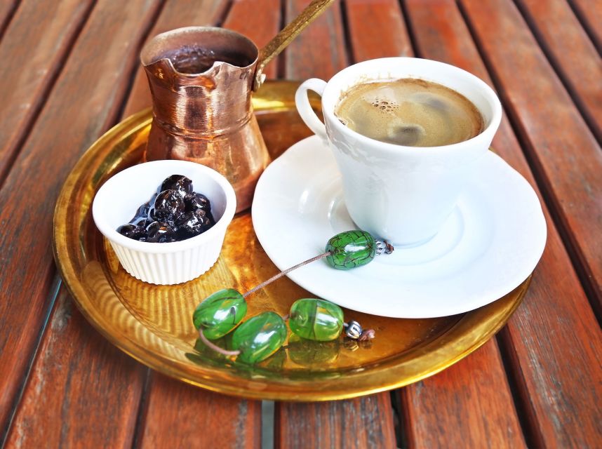 Walking Food Tour in the Medieval Town of Rhodes - The first tastings: Greek coffee, spices, and spoon sweets